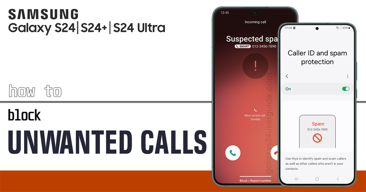 block calls on samsung galaxy s24