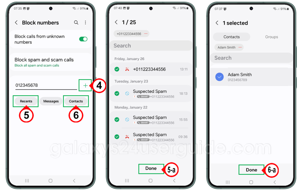 How to block calls on Samsung Galaxy S24