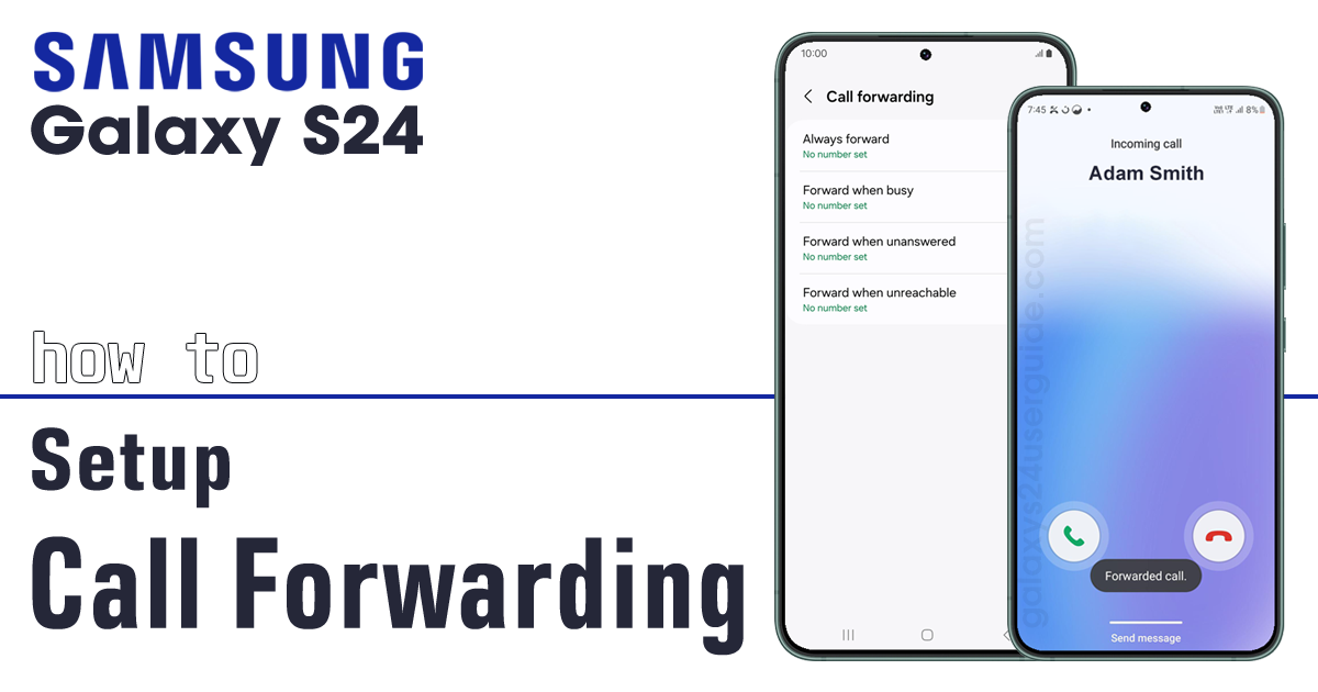 redirect calls on galaxy s24