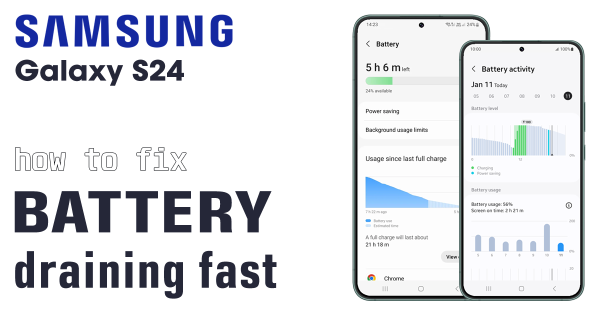 samsung galaxy s24 battery draining fast