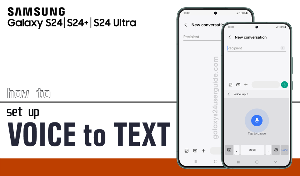 How to Set Up Voice to Text on Samsung Galaxy S24