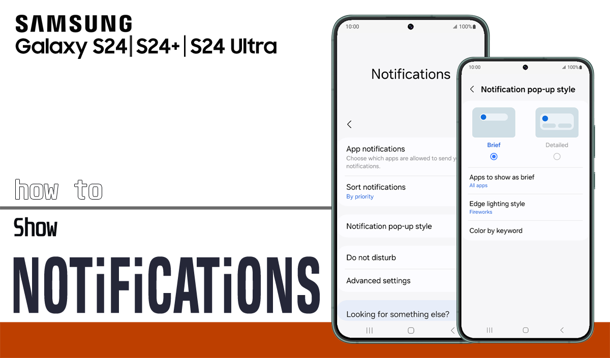 show notifications on galaxy s24