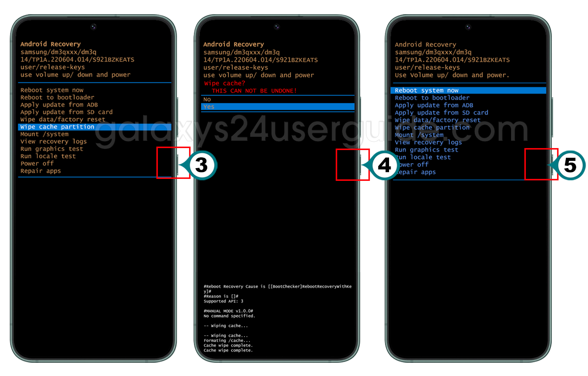 wiping the cache partition